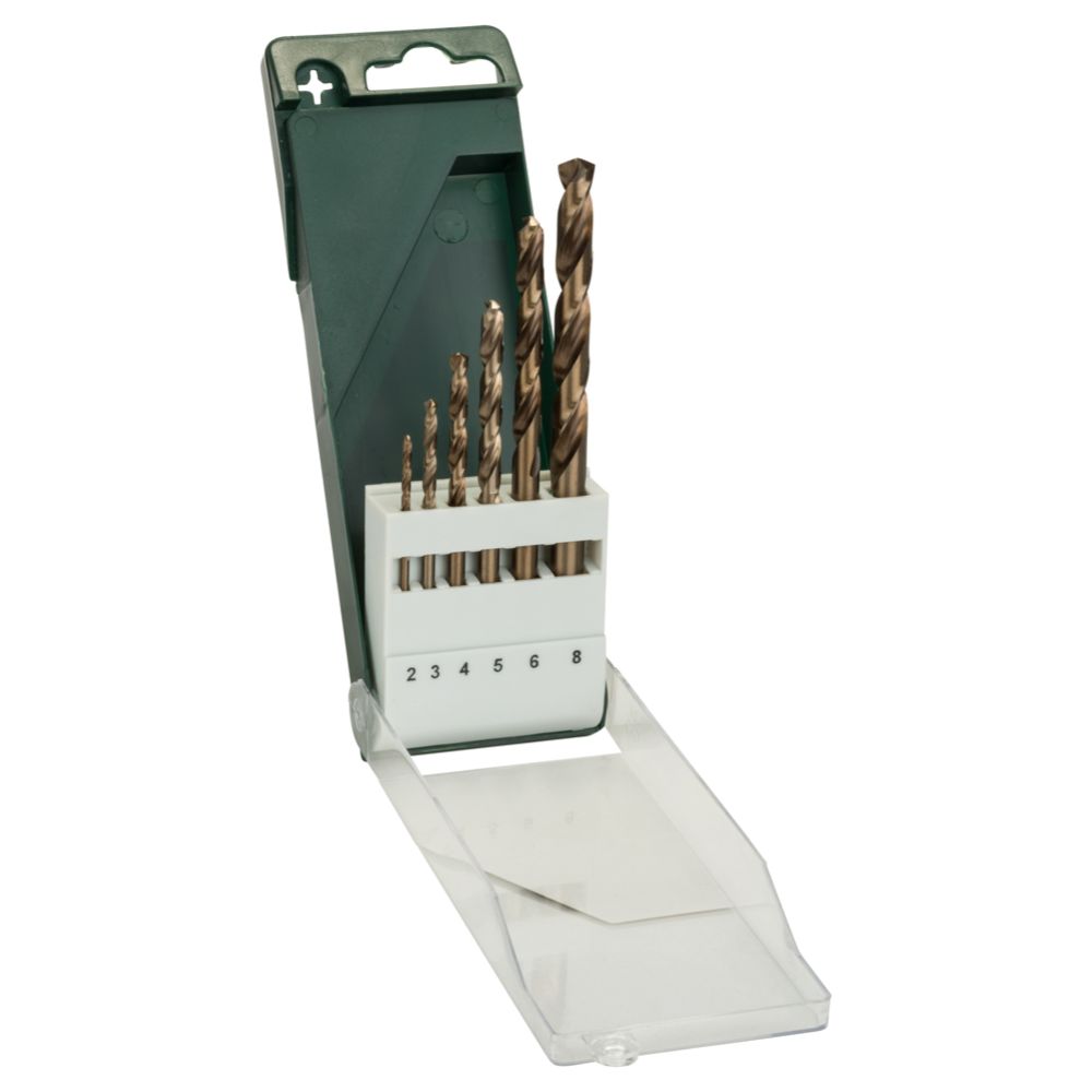Bosch HSS-Co metallipuuride komplekt, 2/3/4/5/6/8 mm, DIN 338, 6 tk