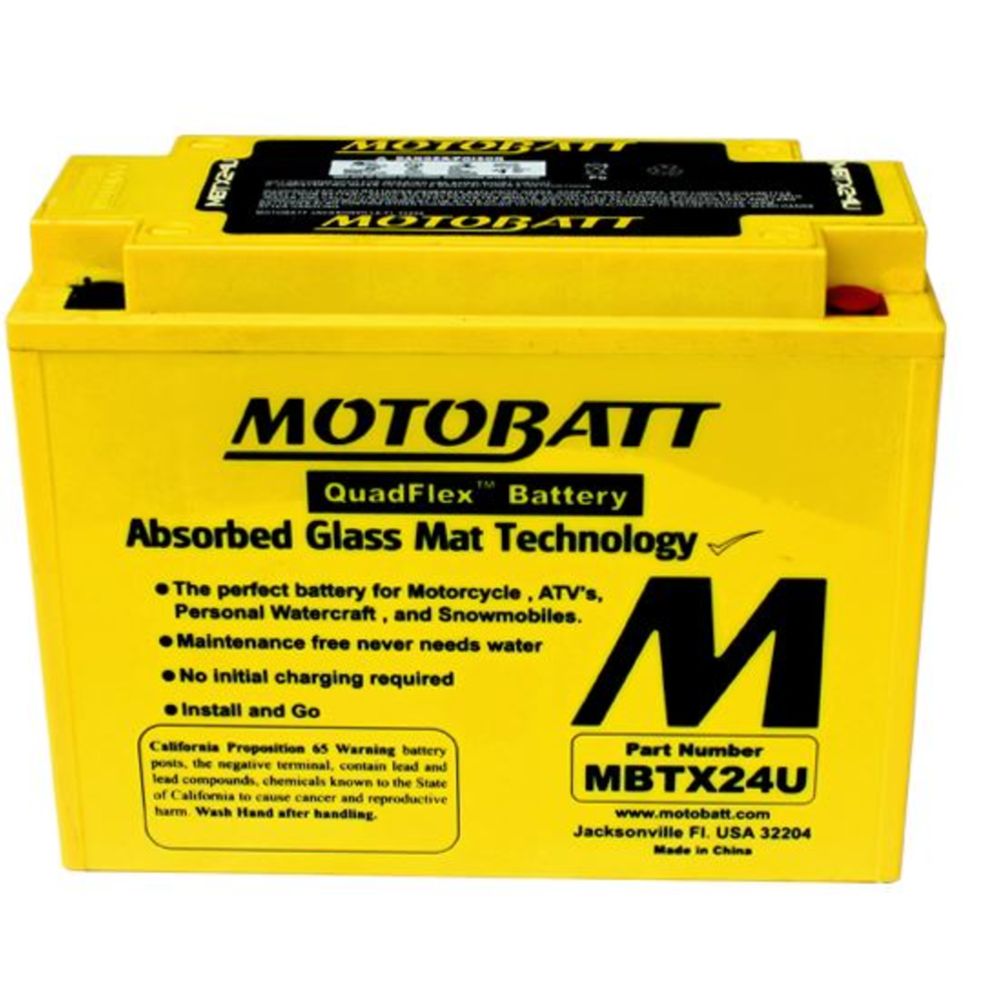 Motobatt MC-batteri 12 V 25 Ah MBTX24U