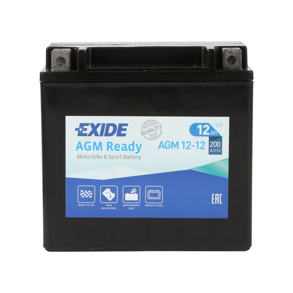 Exide MC-batteri 12 V 12 Ah "AGM12-12"
