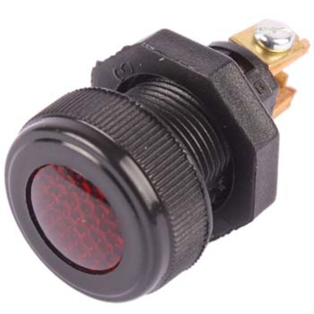 Indikatorlampa röd LED Ø17 mm