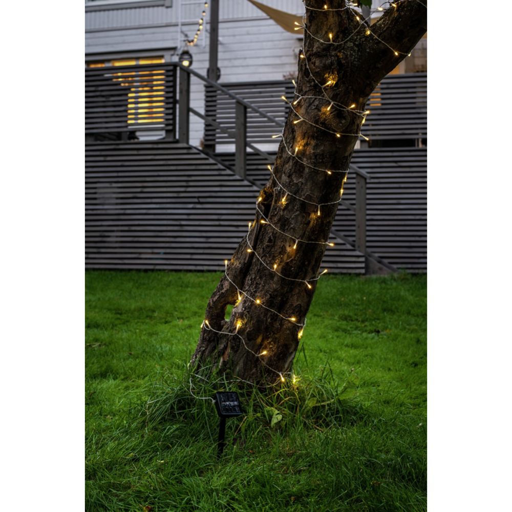 Airam Kilau solcells ljusslinga 100 LED 9,9 m