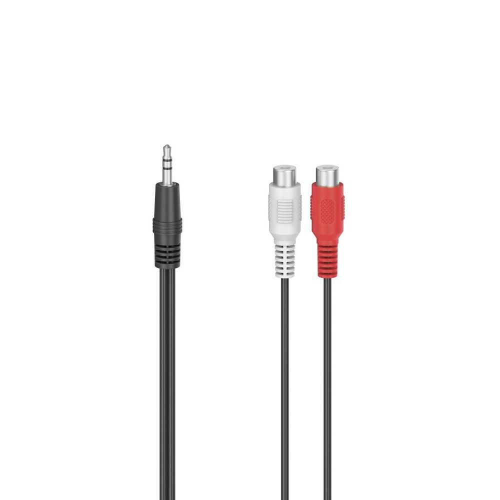 Hama Audioadapteri, 3,5 mm uros - 2 x RCA naaras, 0,1 m