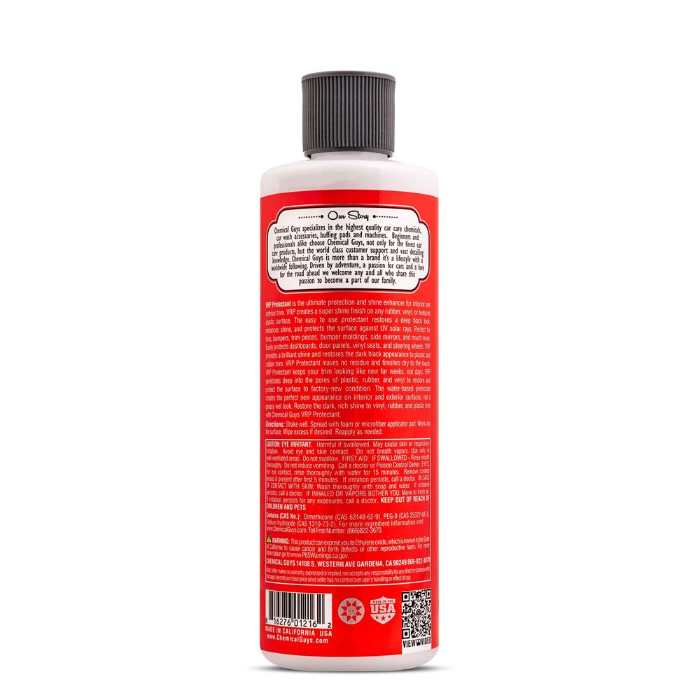Chemical Guys VRP Vinyl + Rubber + Plastic Protectant kumin- ja muovinhoitoaine 473 ml