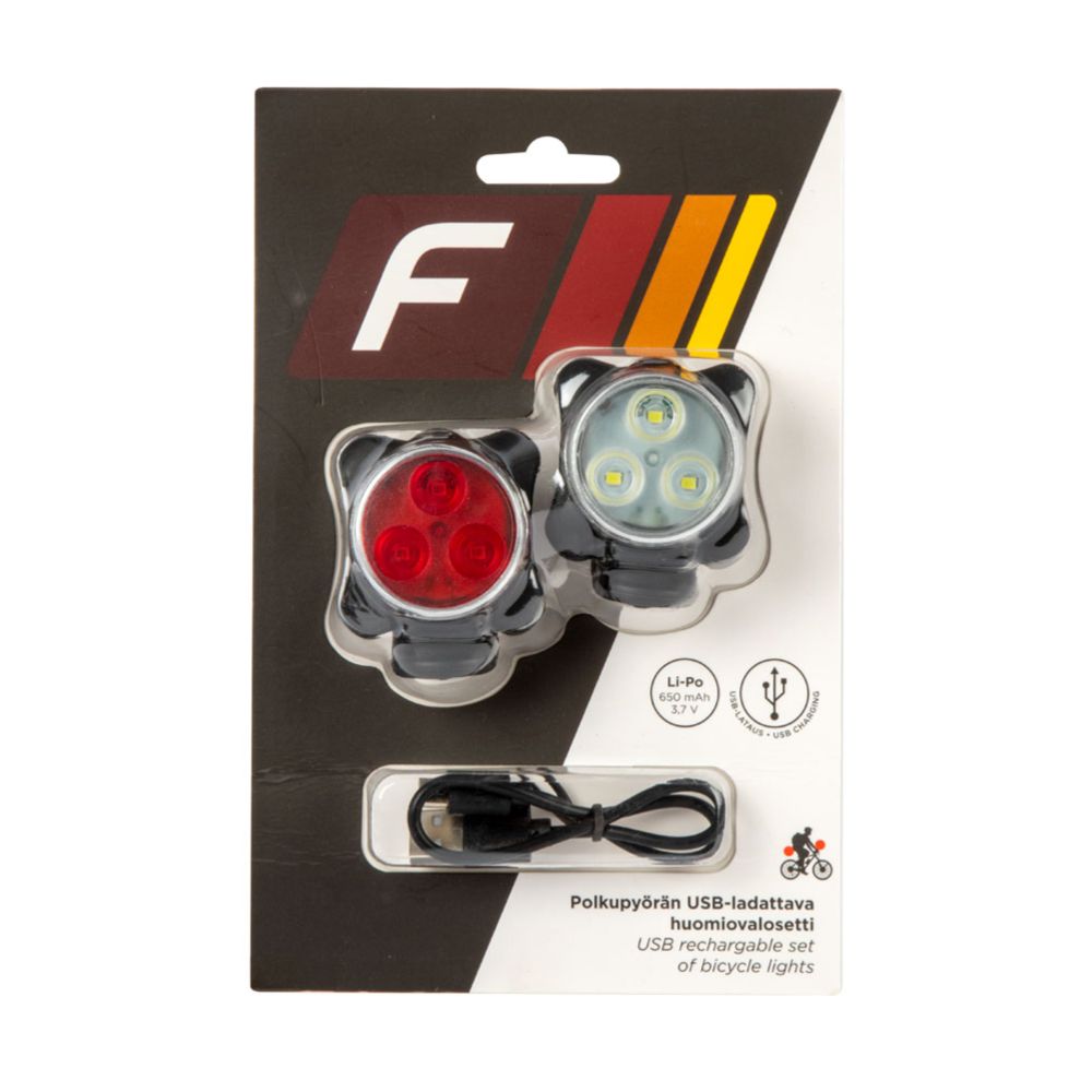 Fastr Circle USB-laetavate jalgrattatulede komplekt