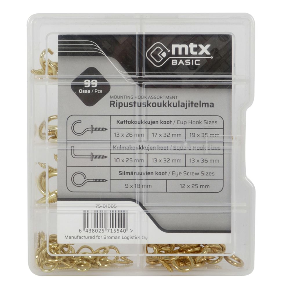 MTX Basic koukkulajitelma 99 osaa