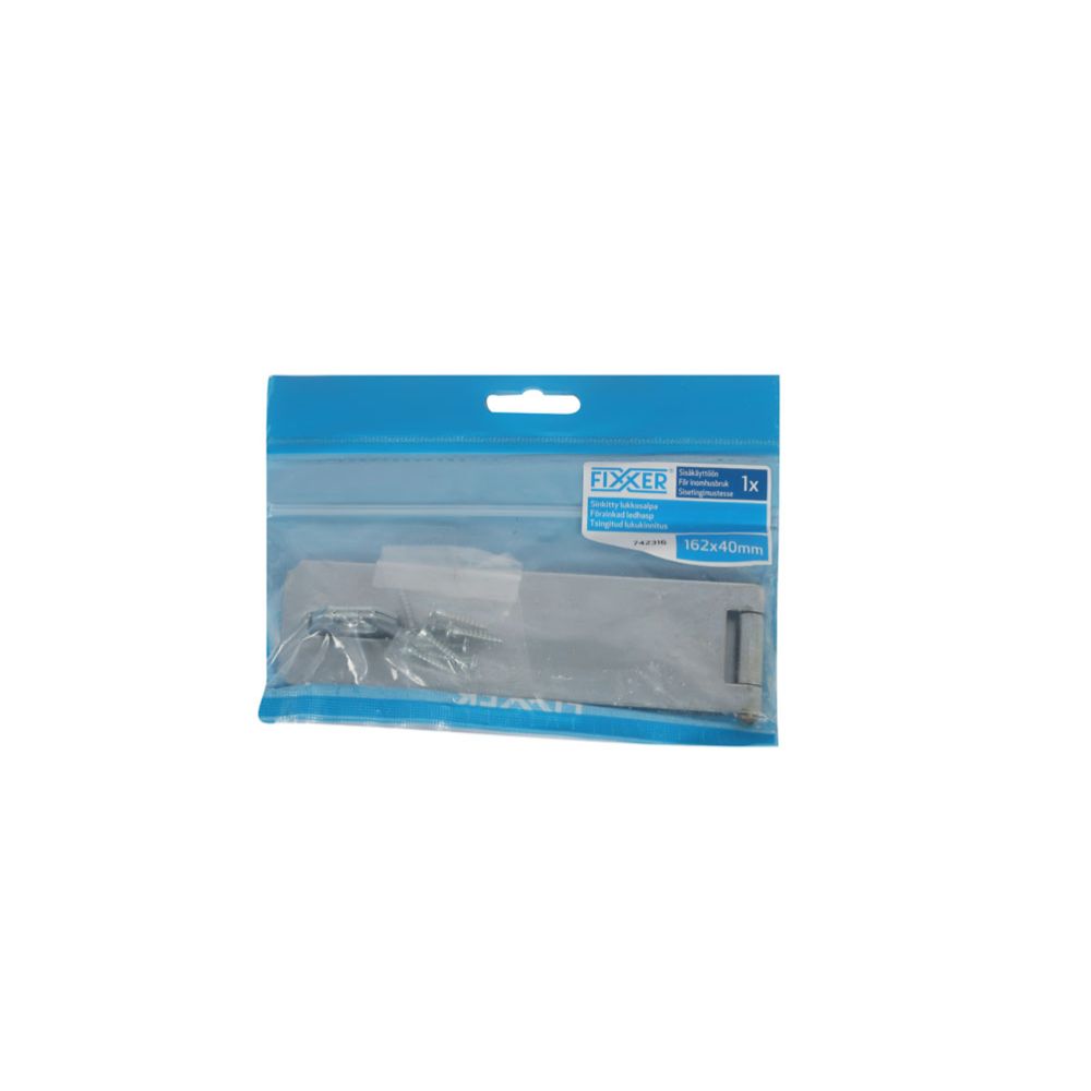Fixxer® förzinkad ledhasp 162 x 45 mm