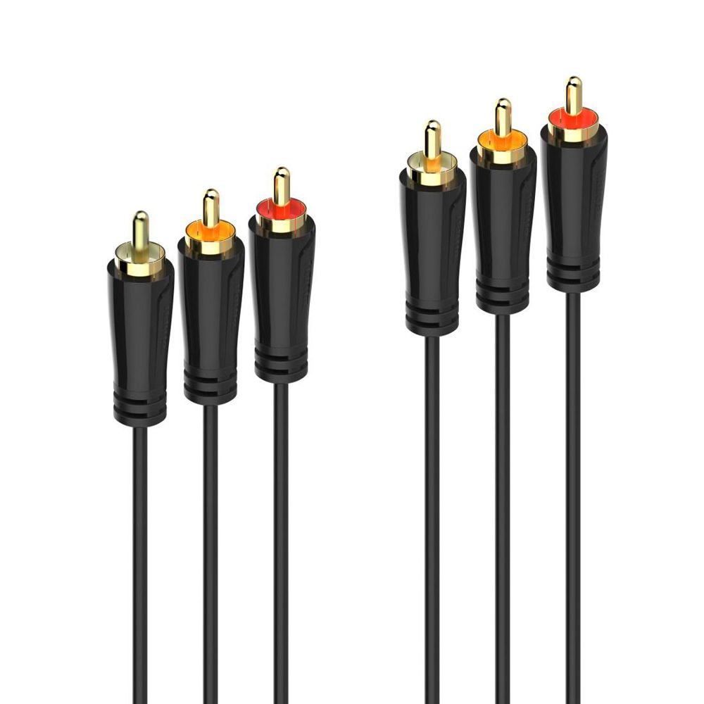 Hama Videokaapeli, 3 x RCA uros - 3 x RCA uros, 1,5 m