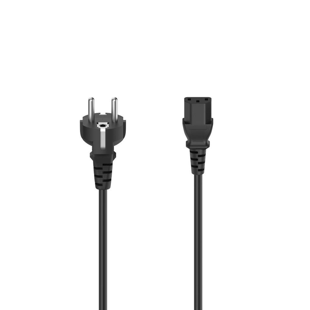 Hama strömkabel, Schuko Plug – 3-pin IEC, 2,5 m