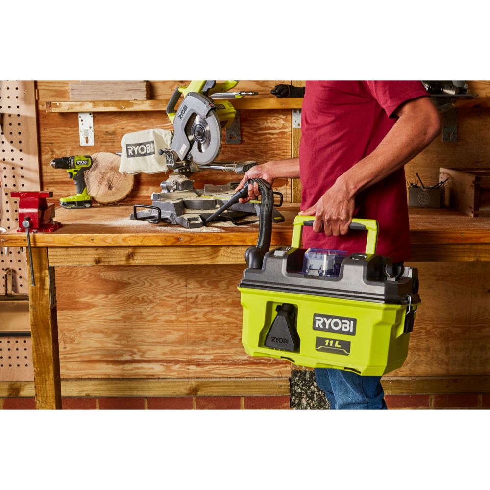 Ryobi ONE+ akkumärkä-kuivaimuri RV1811-0 runko