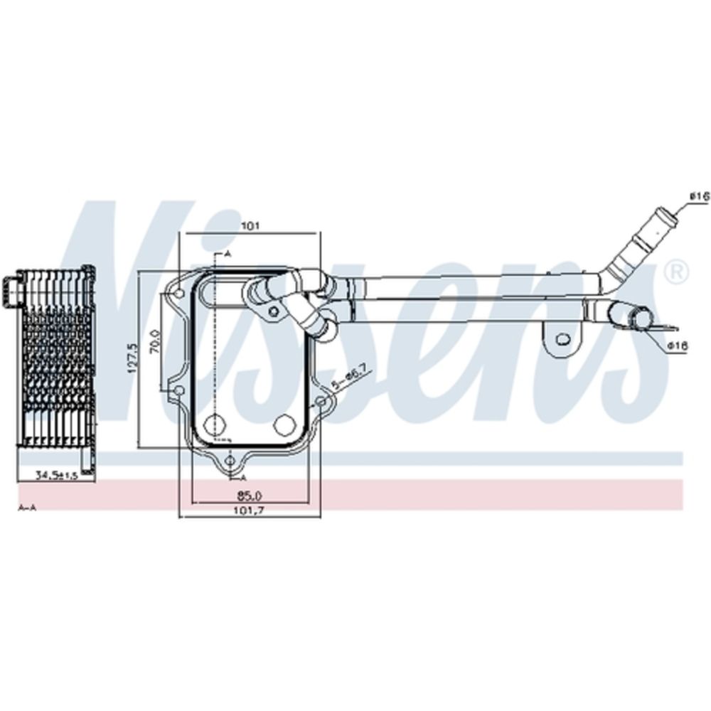 Oljekylare, motor 30-04257