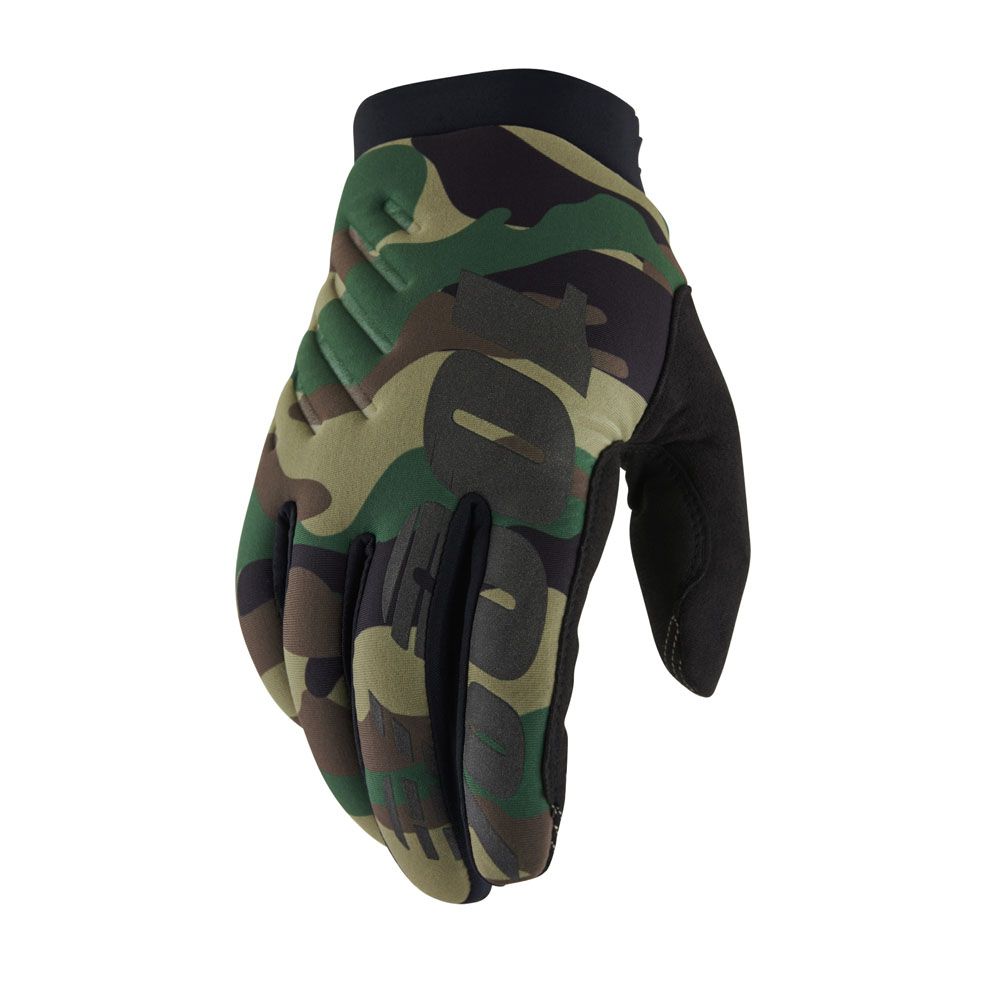 100% Brisker sõidukindad, must/camo