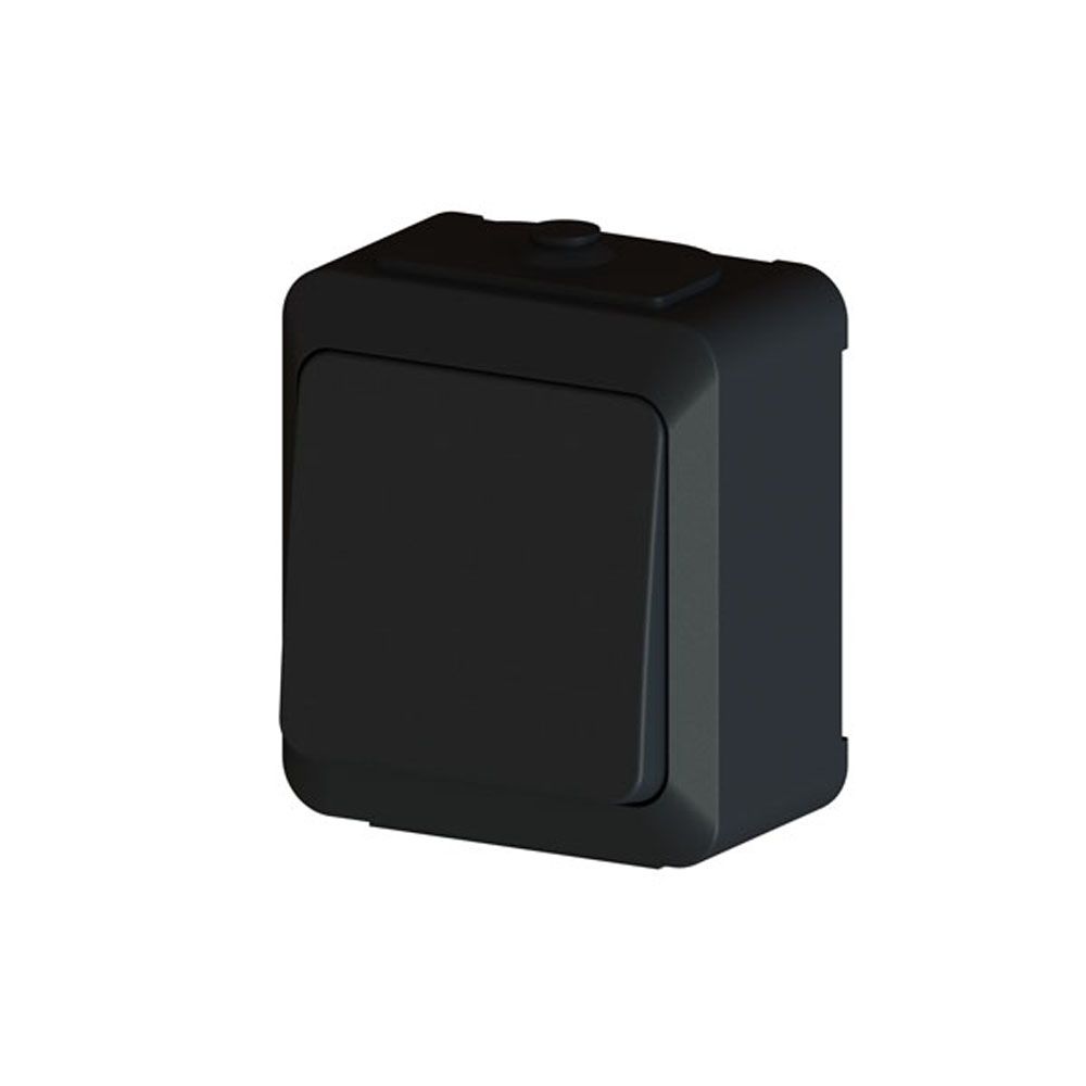 Harju Hiili lüliti, 1/6, pindmine, IP44, must