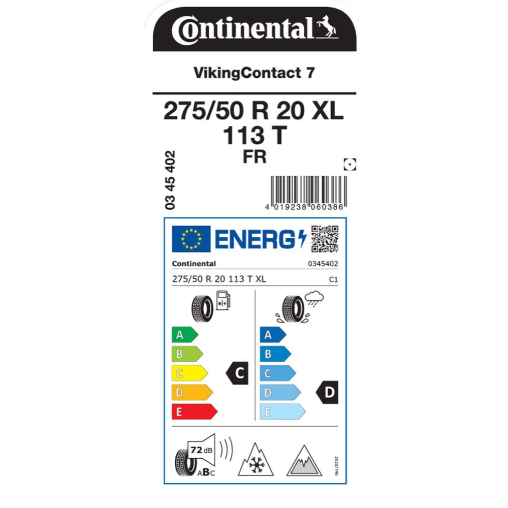 Continental VikingContact 7 275/50 R 20 113T XL FR kitkarengas