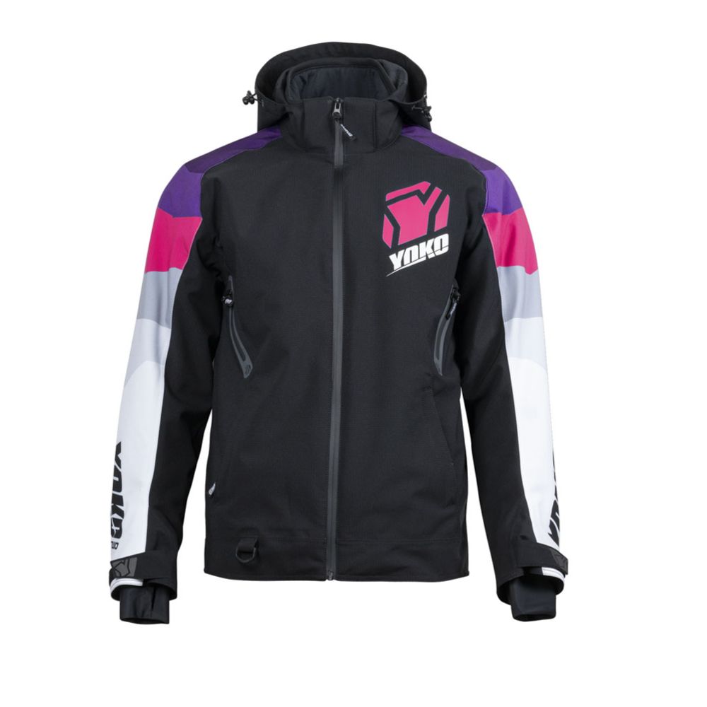 Yoko kisa skoterjacka svart/rosa
