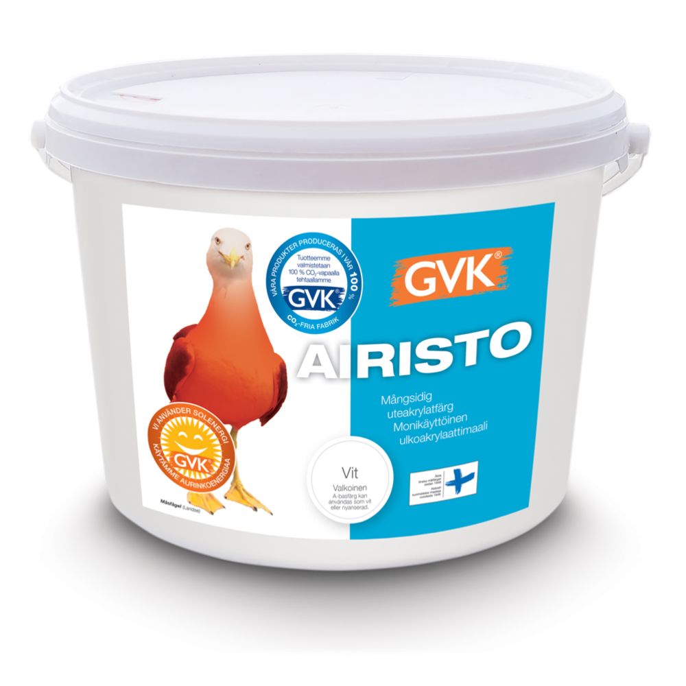 Airisto husfärg vit 9 L