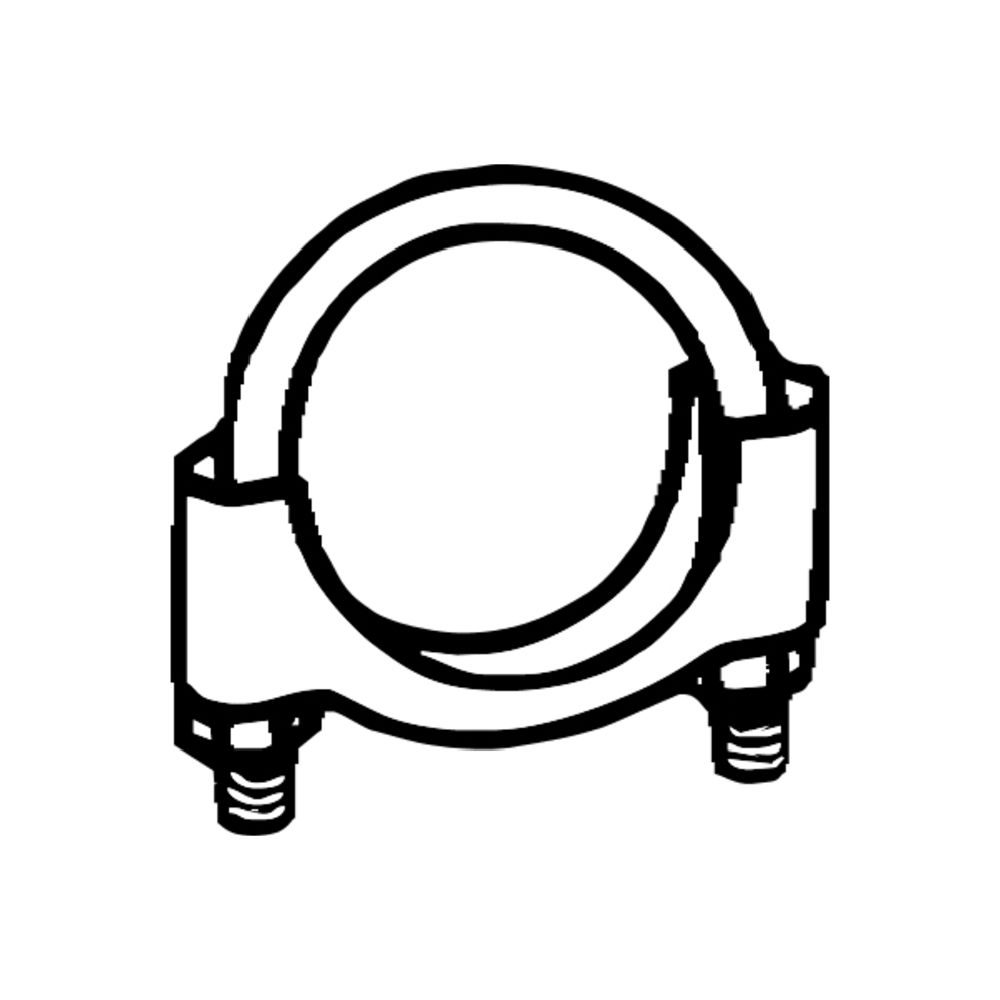 Avgasklämma M8 ø 80 mm