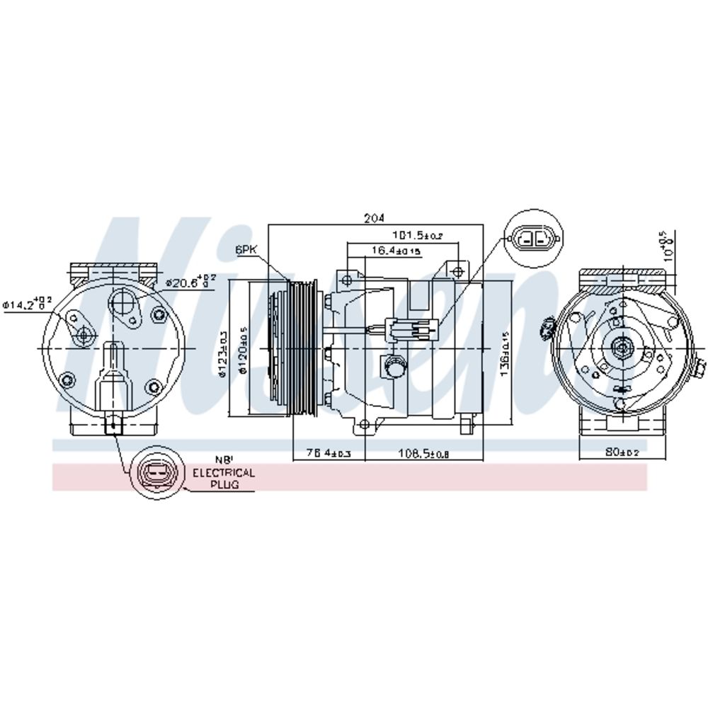 Ilmastointilaitteen kompressori 30-8162