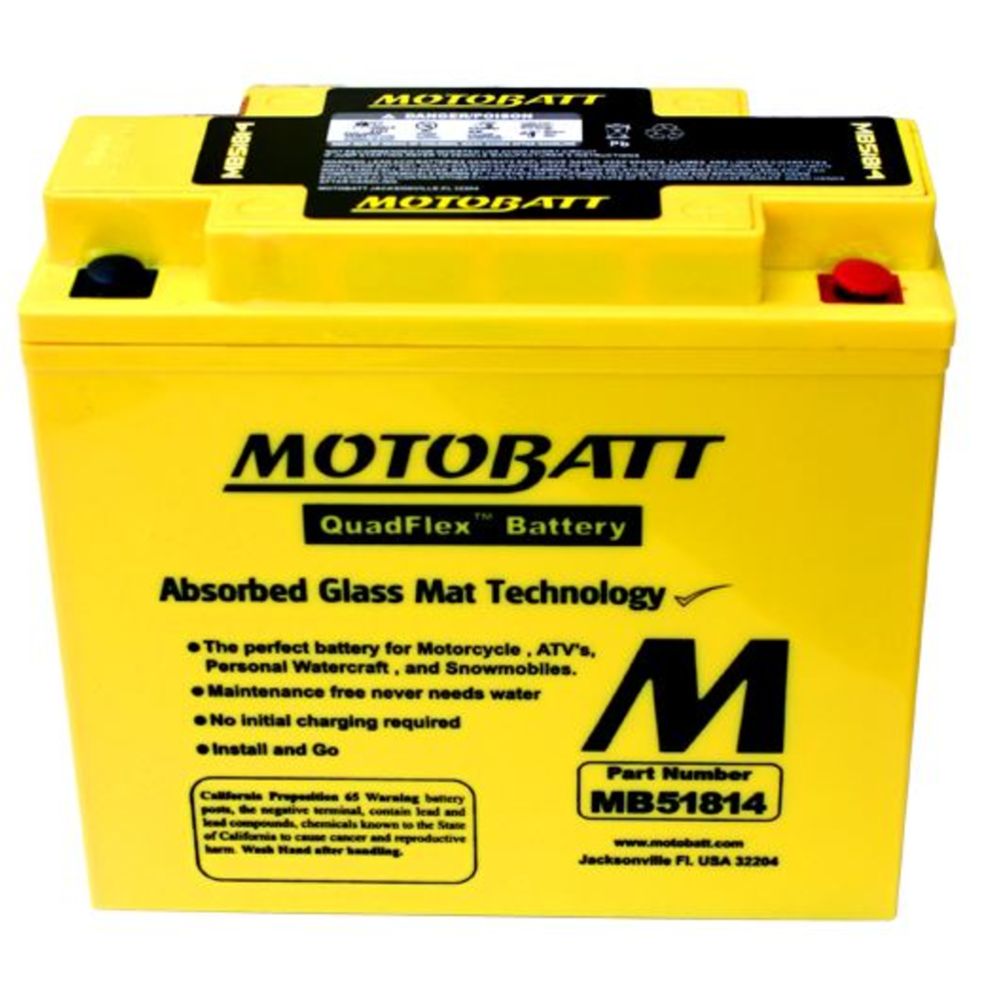 Motobatt MC-batteri 12 V 22 Ah MB51814