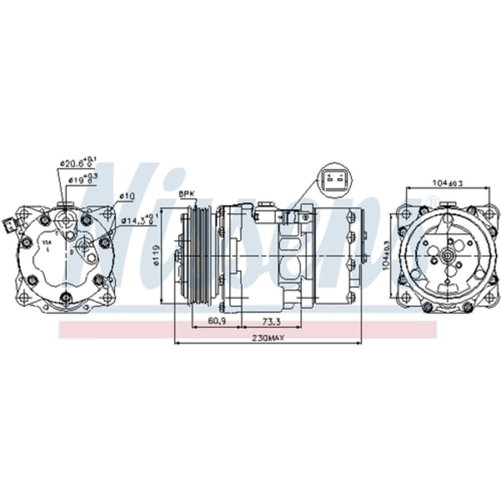 Ilmastointilaitteen kompressori 30-00432