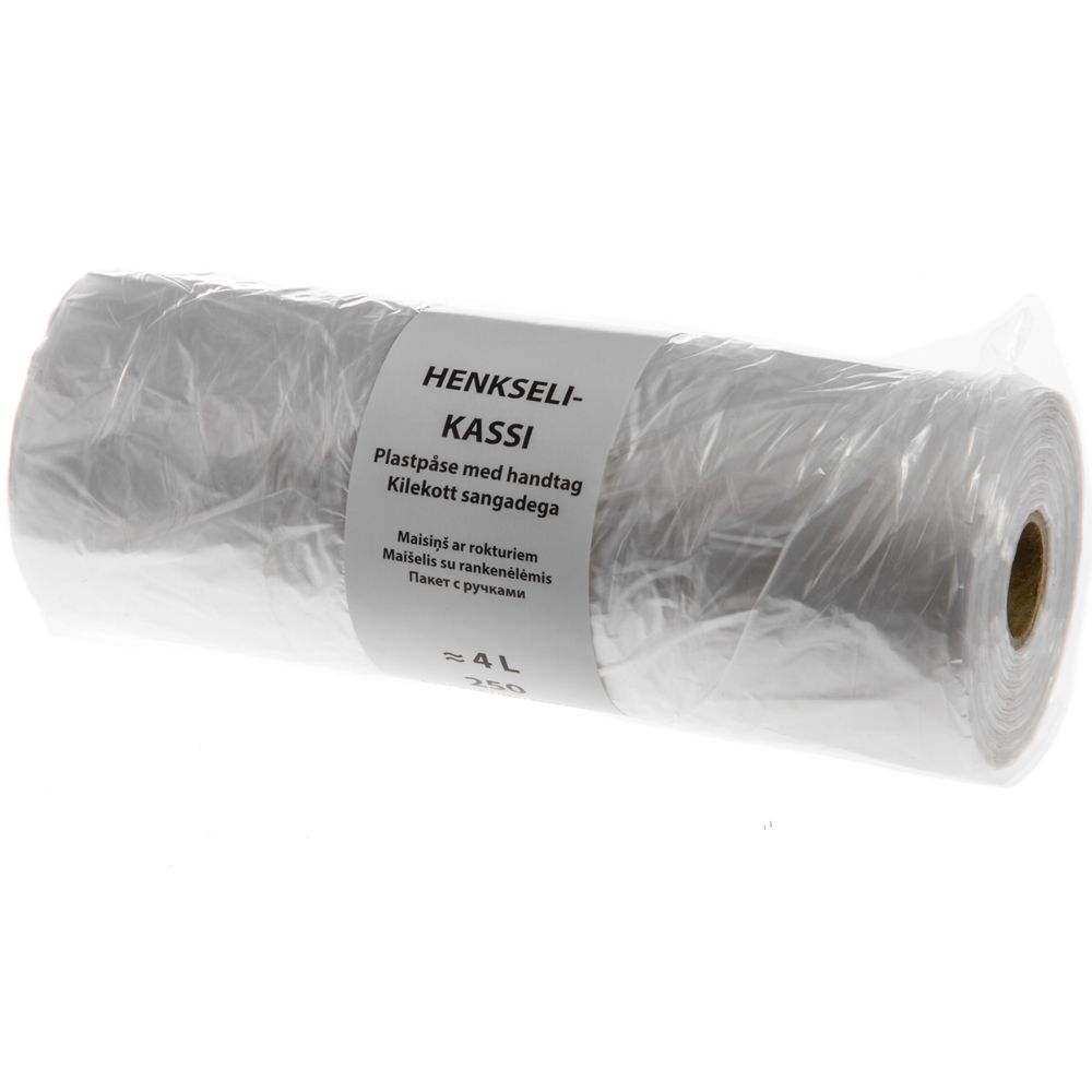 Plastpåse med handtag 4 L 250 st.