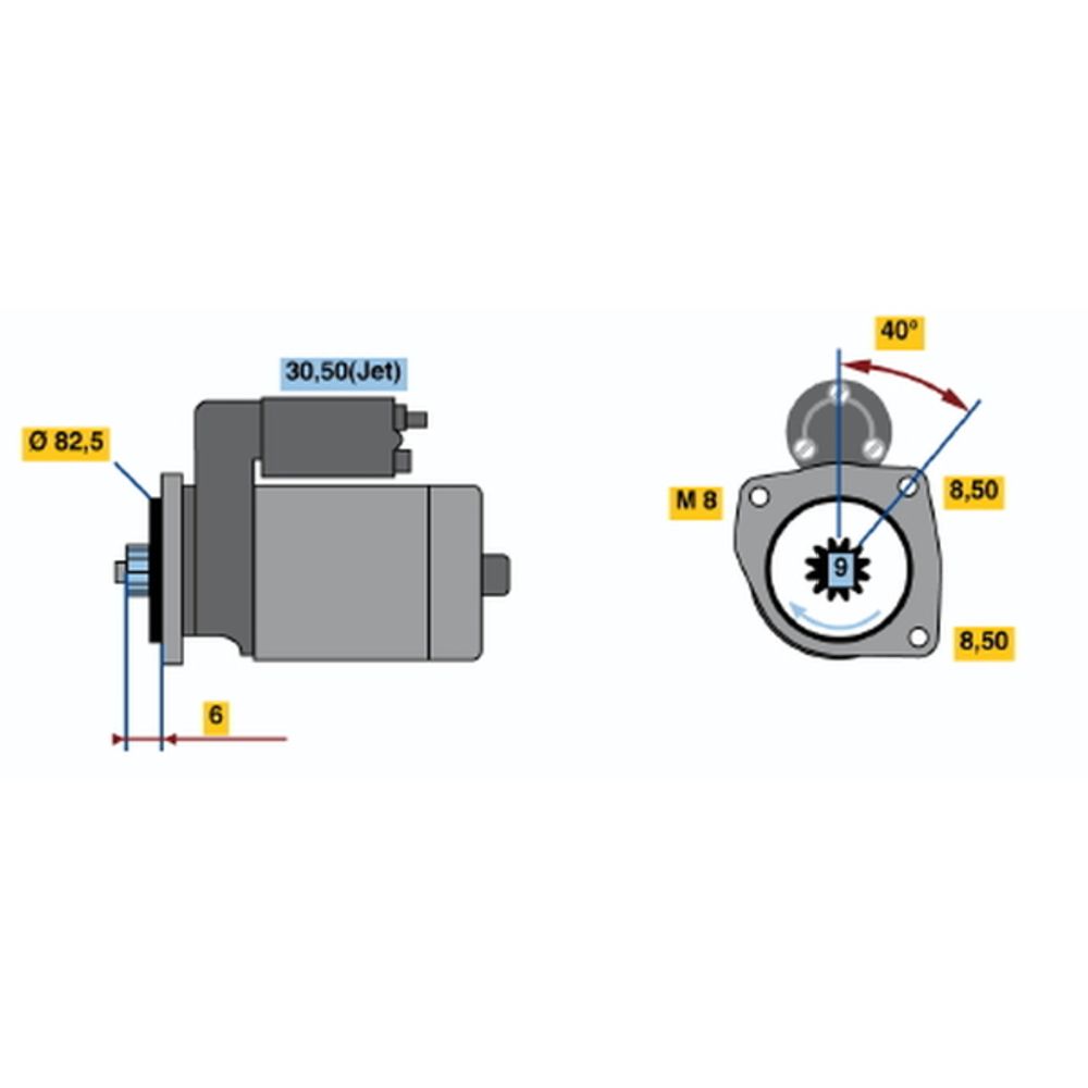 Startmotor 13-2796