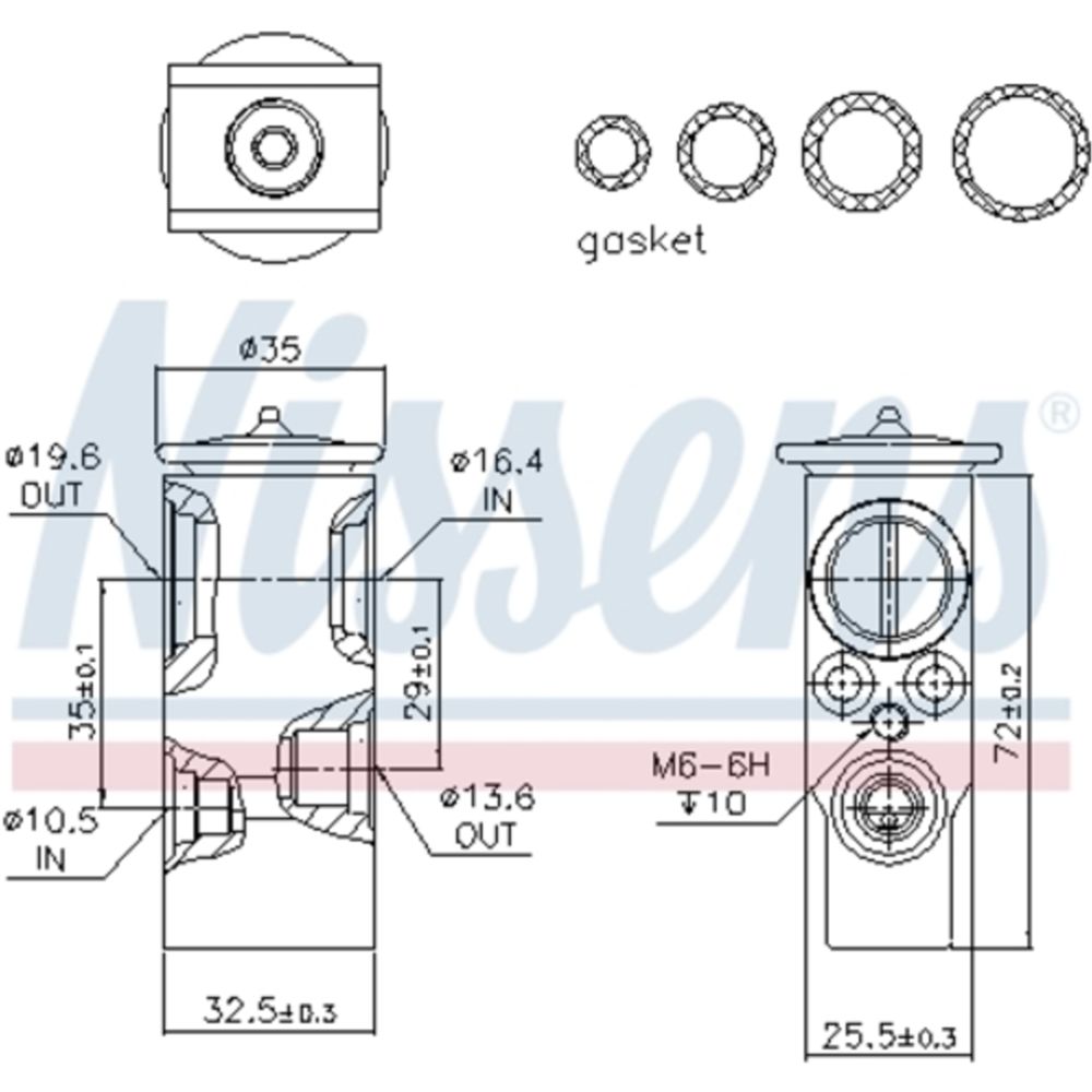 Kliimaseadme ekspansiooniklapp 12-00374