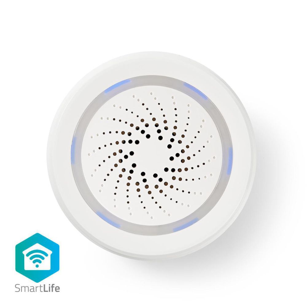 Nedis SmartLife WiFi siren 85 dB med larm eller dörrklocka