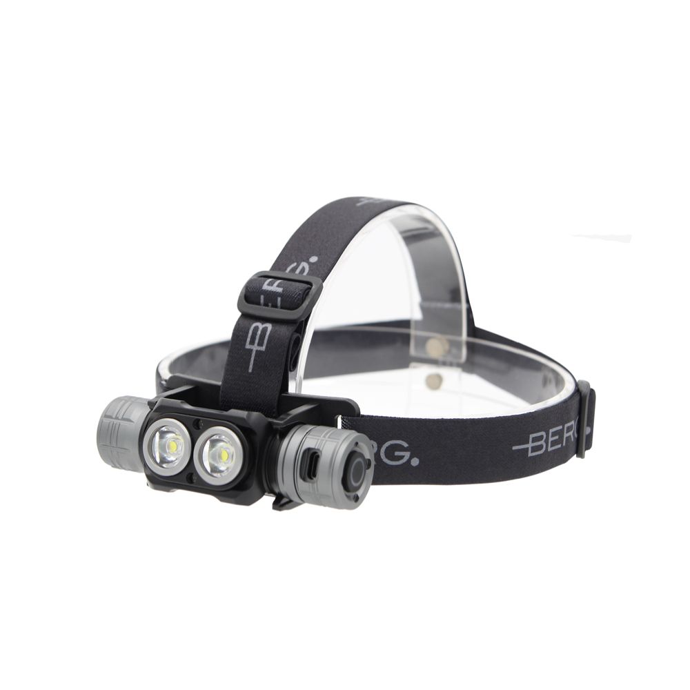 Berg LED-otsavalaisin ladattava 3000 lm 150 m 2600 mAh alumiini