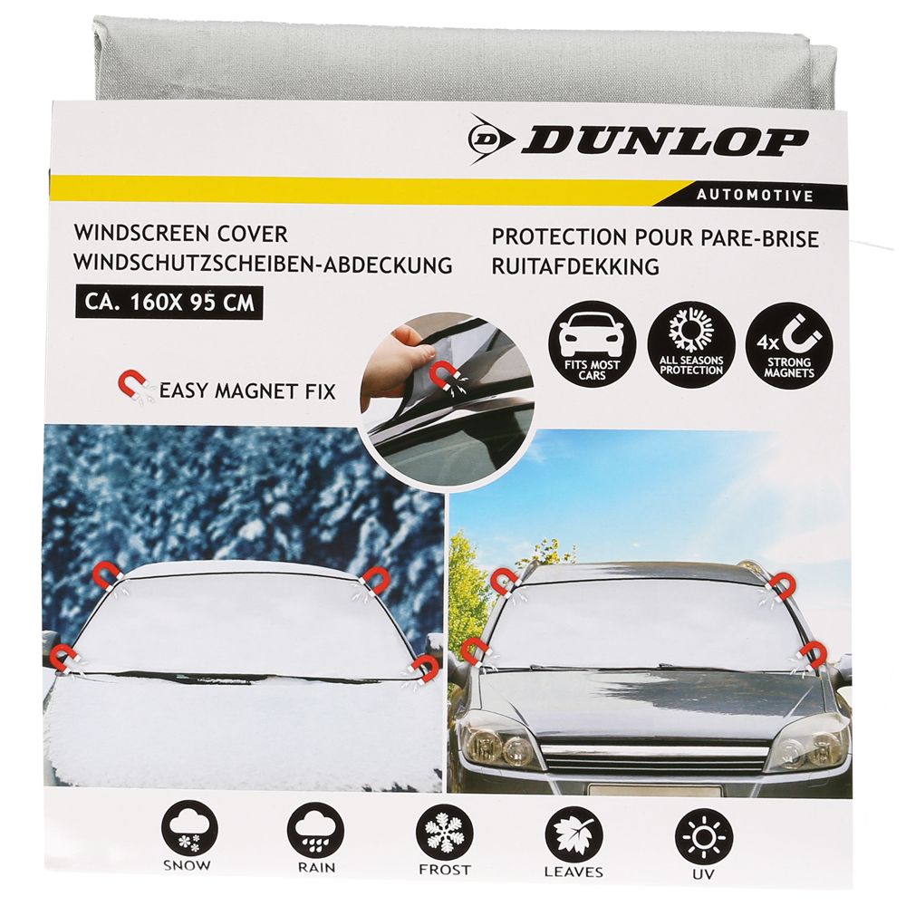 Dunlop vindruteskydd med magnet 160 x 95 cm
