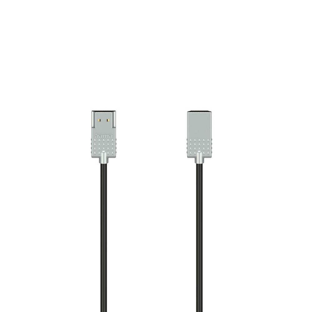 Hama HDMI-kabel, HDMI hane – HDMI hane, "Ultra-slim", 4K, Ethernet, 1,0 m