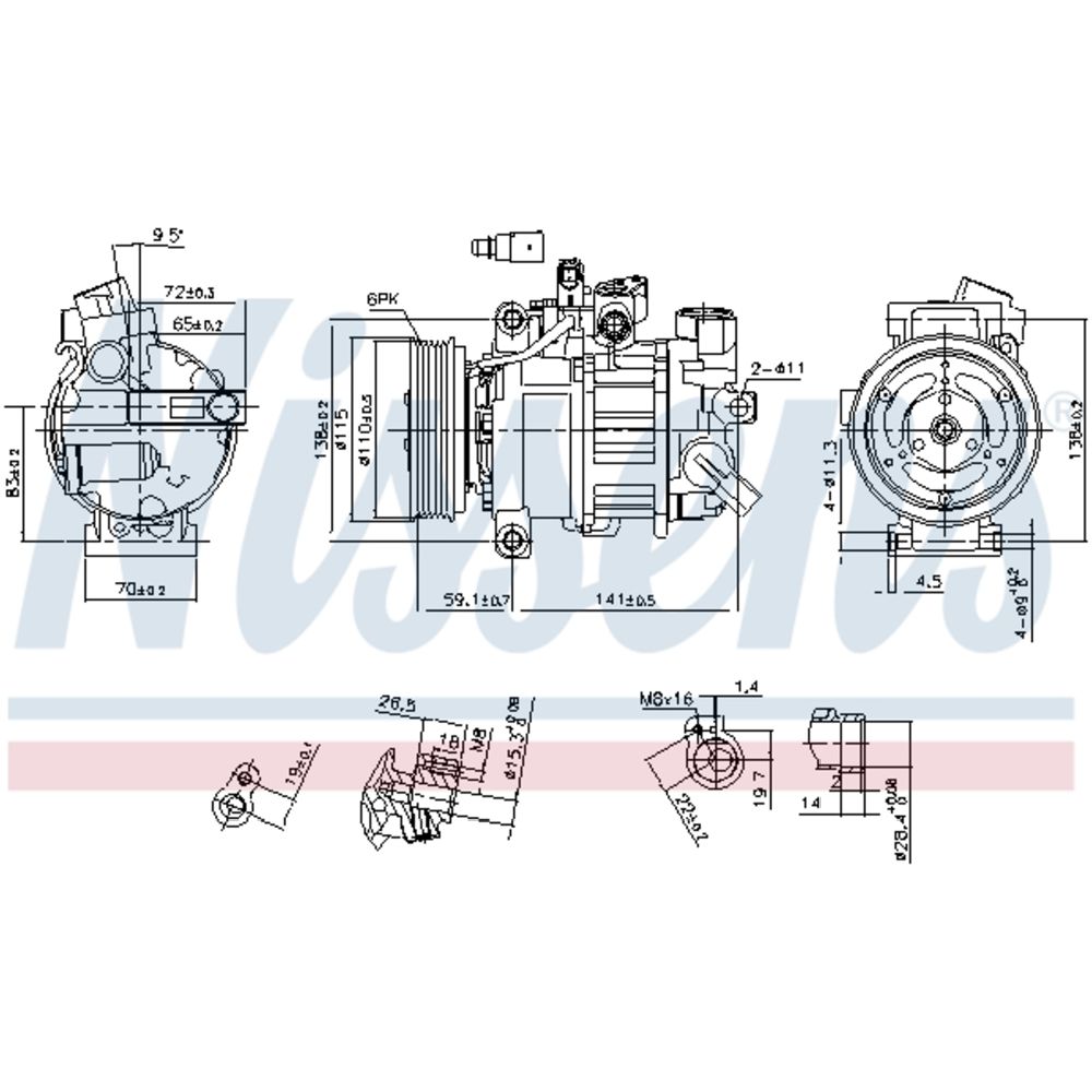 Ilmastointilaitteen kompressori 30-00218