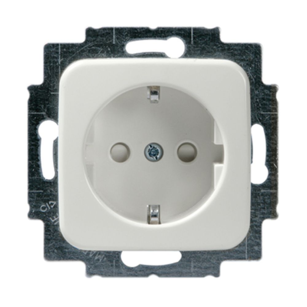 ABB Jussi 1-osaline pistikupesa, IP21, valge