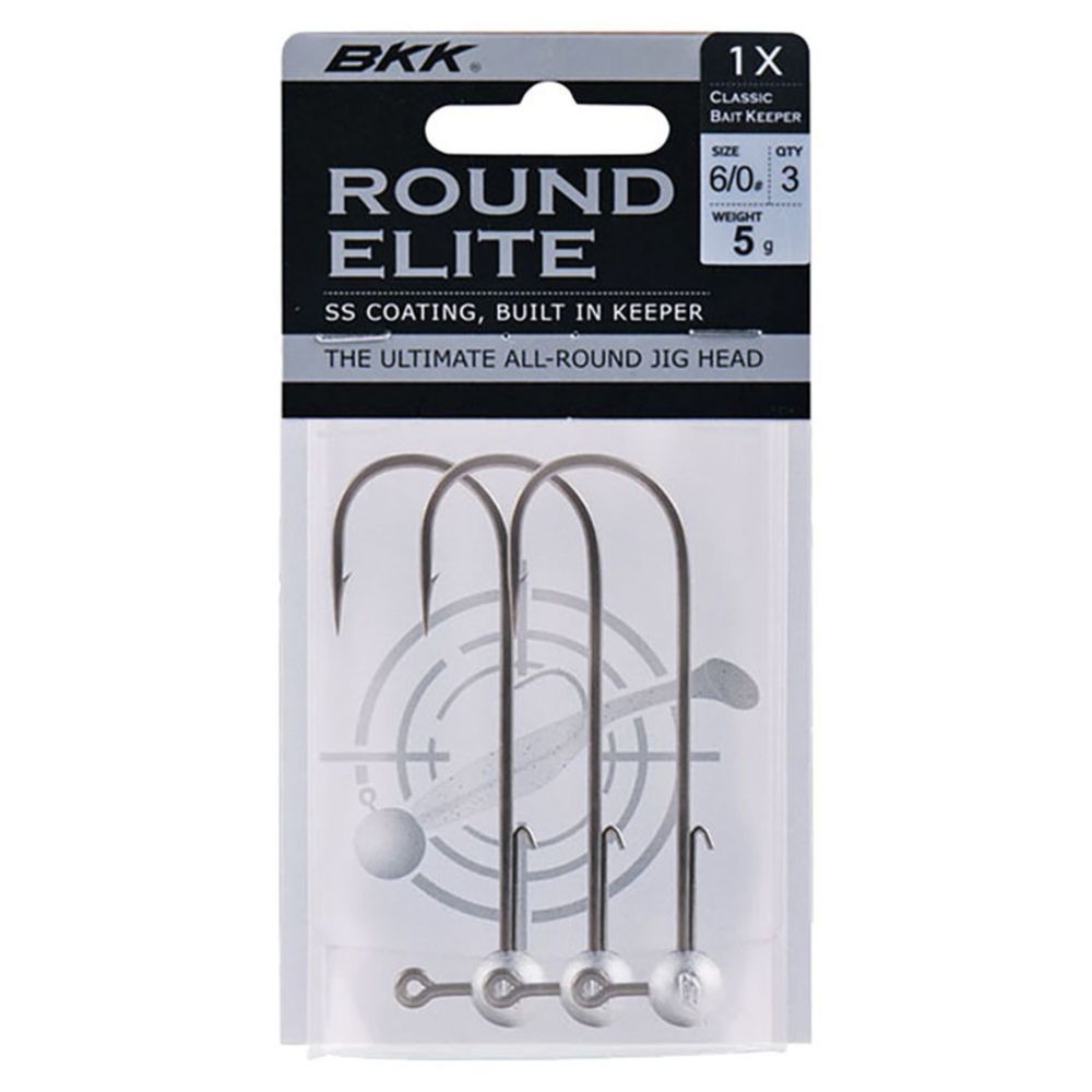 BKK Round Elite jigipää 7 g #4/0 3 kpl