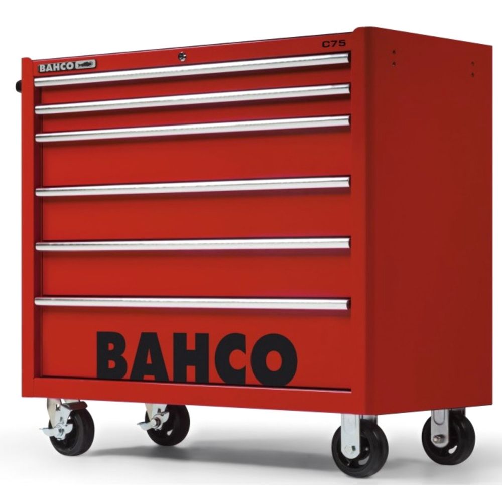 Bahco 1475KXL6RED tööriistakäru C75 punane 6 sahtlit