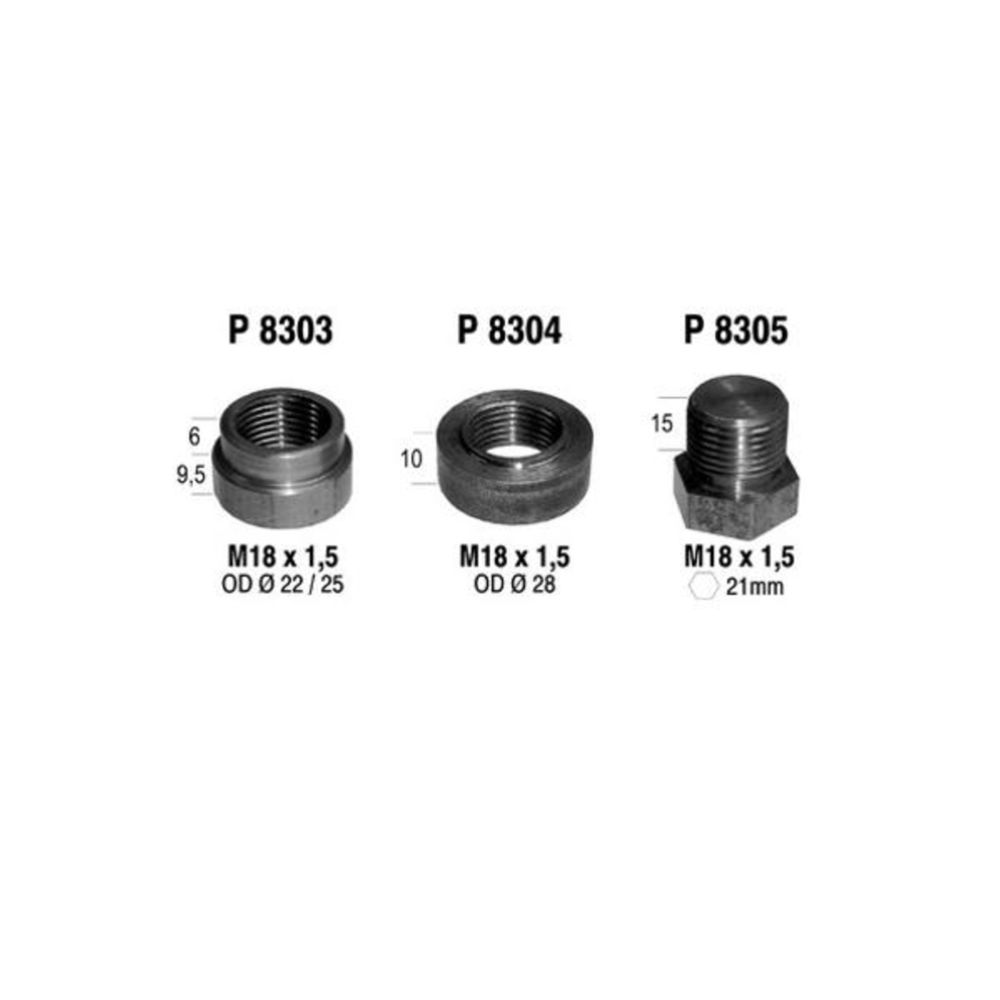 Lambda keermehülss M18 x 1,5 kõrgus 10 mm