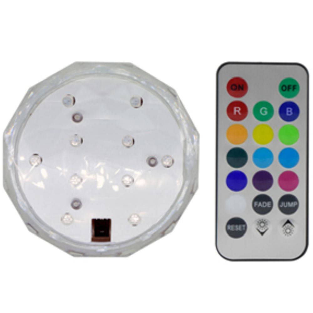 Berg vattentät LED-lampa + fjärrkontroll IP68