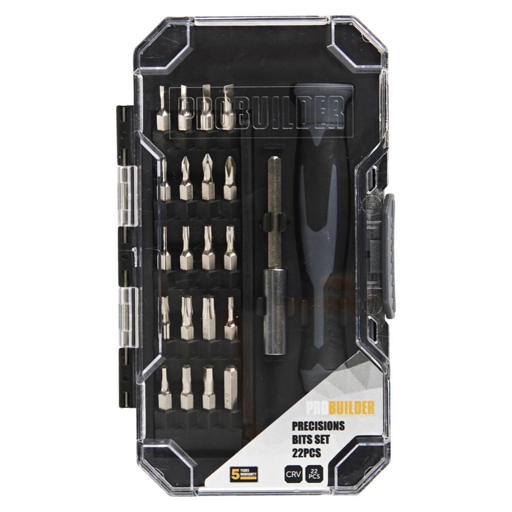 Probuilder skruvbitsset, 22 delar