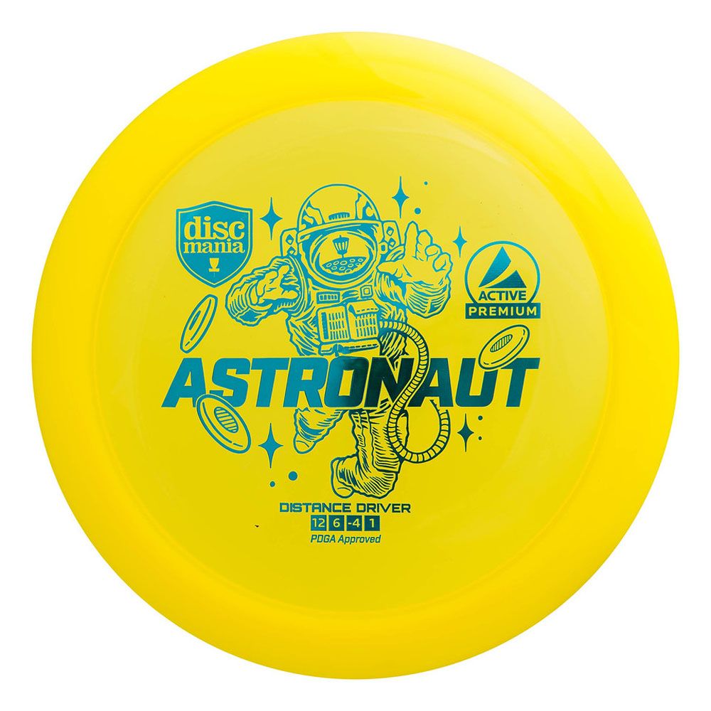 Discmania Active Premium Astronaut kaugmaaketas, kollane