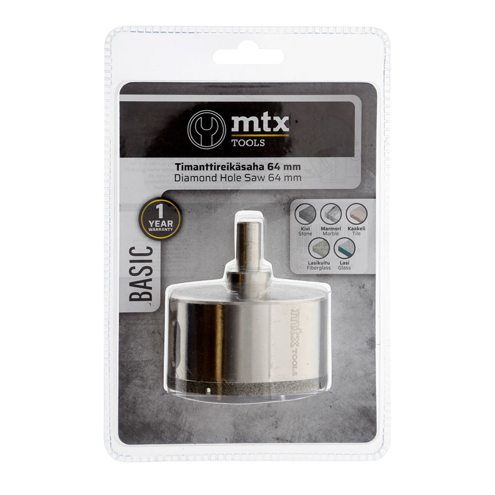 MTX Tools Basic teemantkattega augusaag, 64 mm