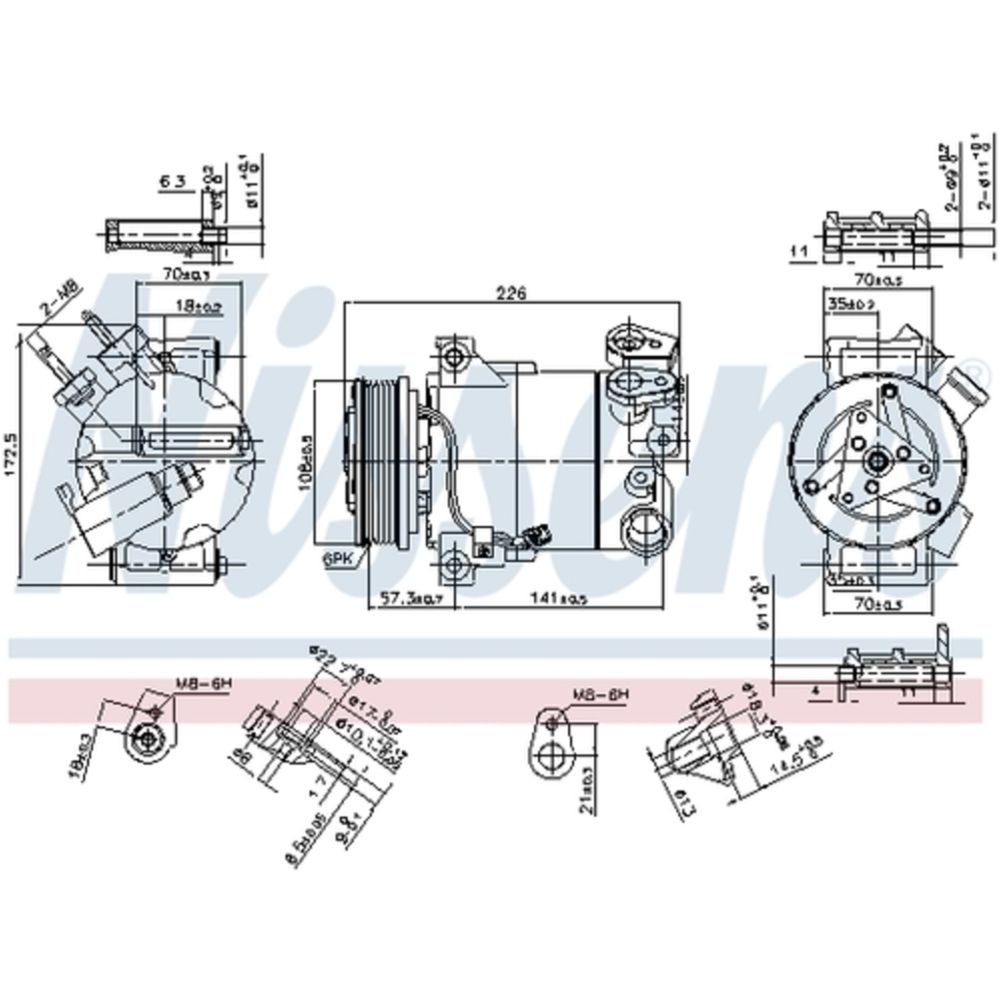 Ilmastointilaitteen kompressori 30-00225