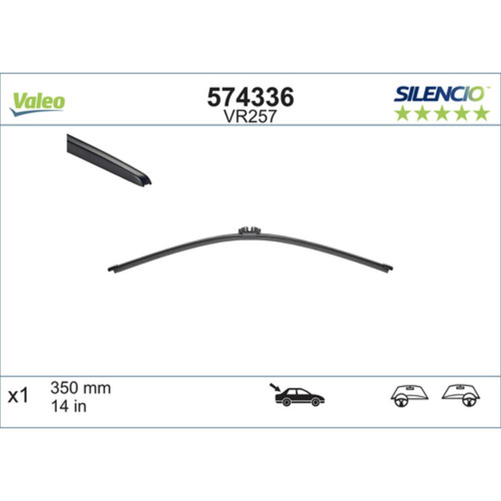 Valeo Silencio VR257 torkarblad bakruta 35 cm