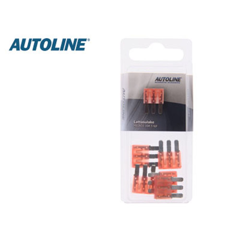 Autoline MICRO-3 flatsäkring 10 A röd 5 st.