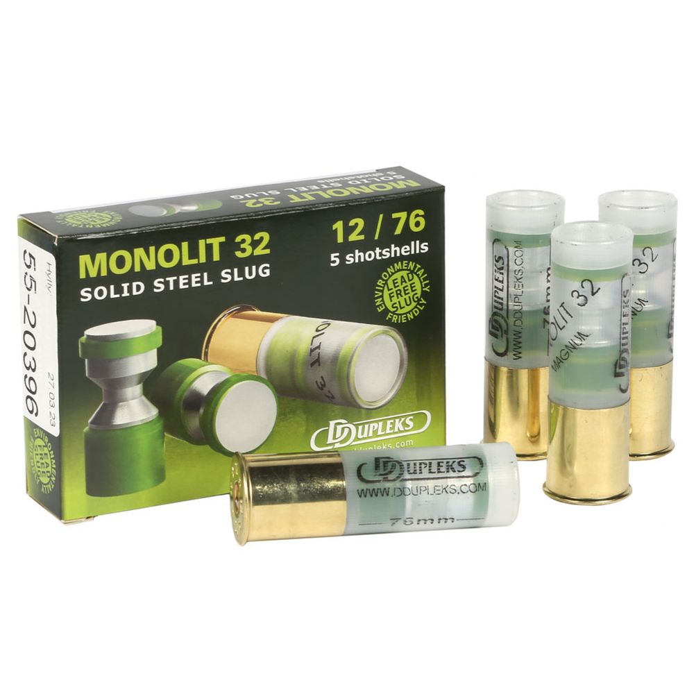 DDupleks Slug Monolit 12/76 32g Solid  steel, 480 m/s 5 kpl