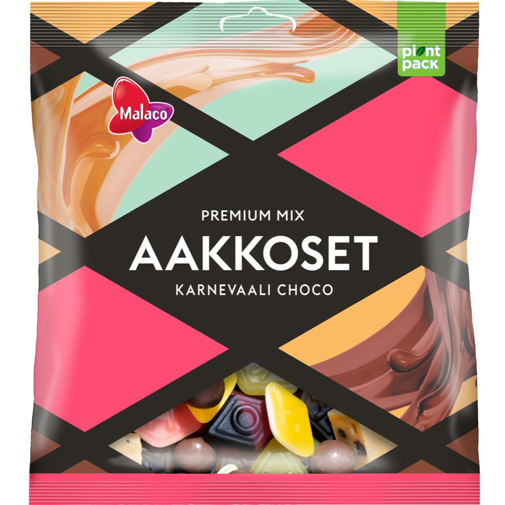 Malaco Aakkoset Karnevaali Choco makeissekoitus 280 g