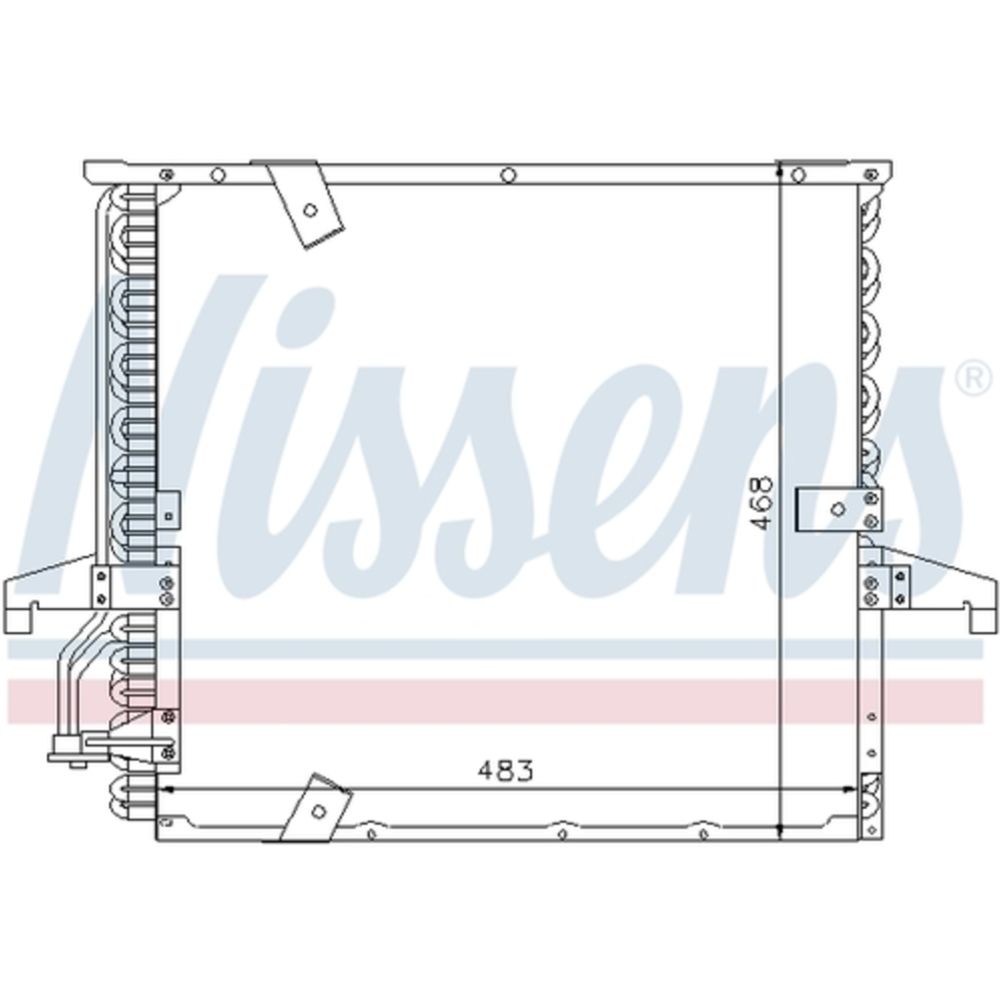Ilmastointilaitteen lauhdutin 30-00384