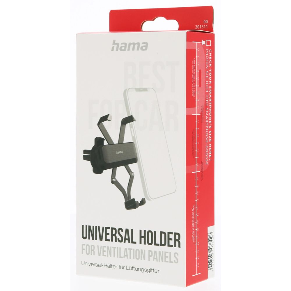Hama Gravity Pro telefonihoidik ventilatsioonivõrele, 5—9 cm seade