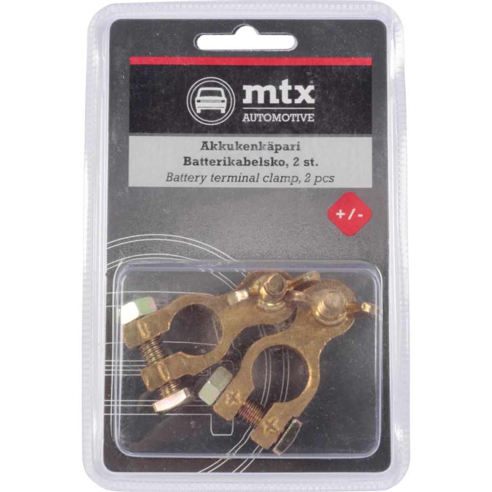 MTX Automotive akuklemmid +/-, 2 tk