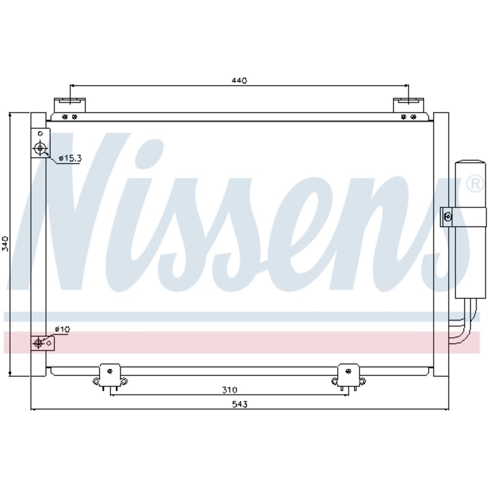 Ilmastointilaitteen lauhdutin 30-00163