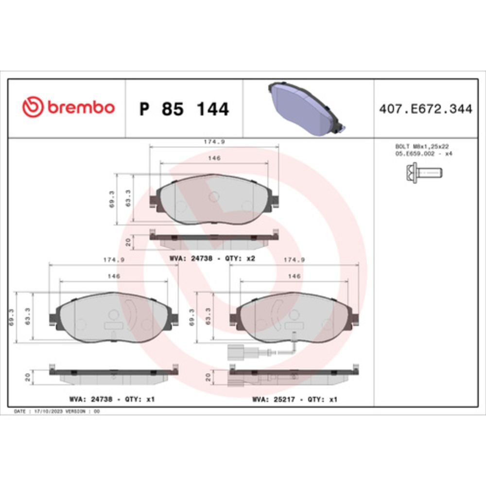 Piduriklotside komplekt 22-0651