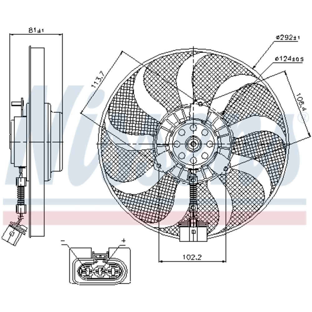 Mootorijahutuse ventilaator 13-00287
